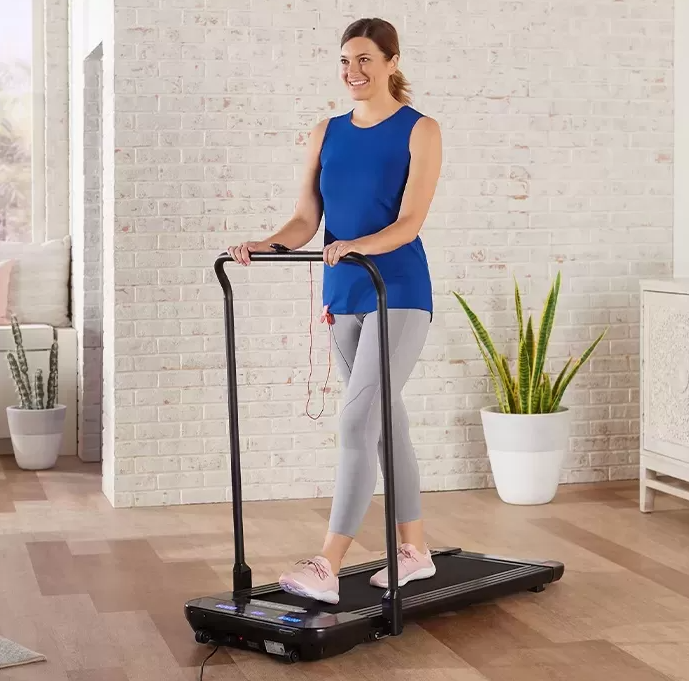 Smart LED screen folding treadmill